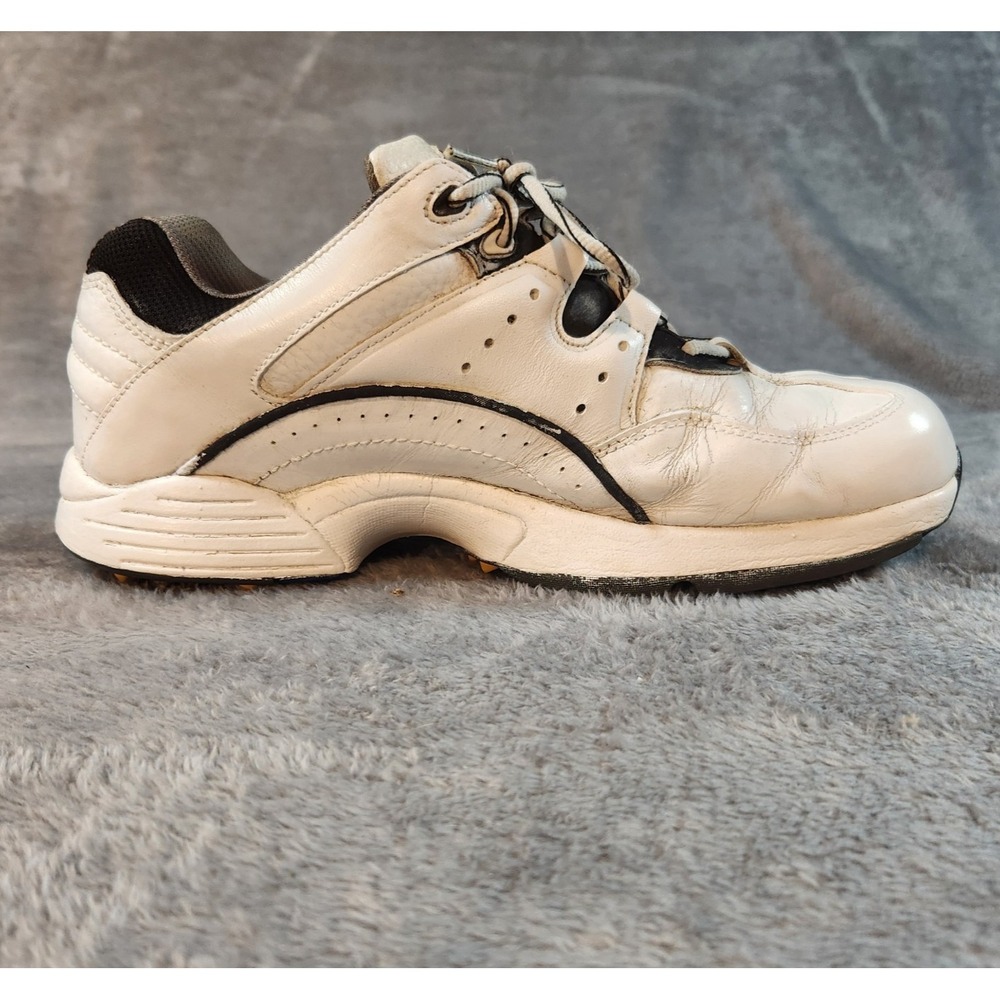 Footjoy Shoes Mens 8 White SuperLites Golf Leather Cushioned Soft Spikes 56732